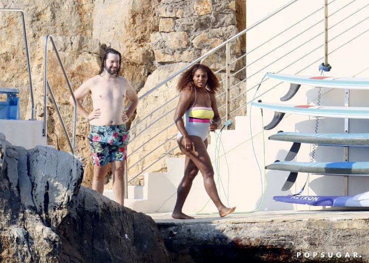 Serena Williams Wears One-Piece Swimsuit on France Vacation