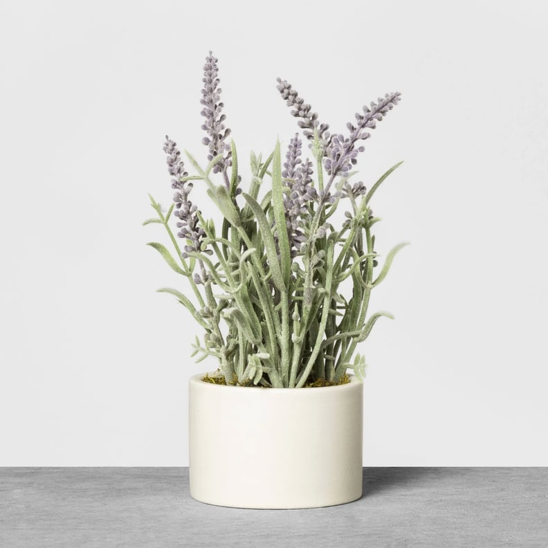 Faux Lavender Potted Plant