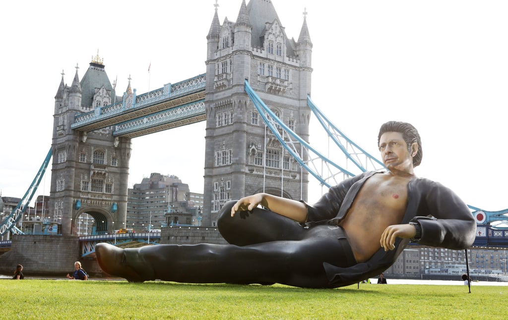 Giant Jeff Goldblum Sculpture in London