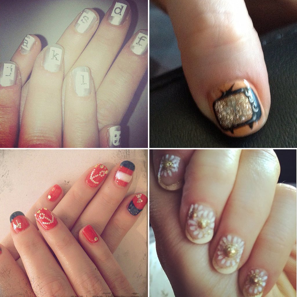 Celebrity Beauty Zooey Deschanel S Best Nail Art Popsugar Beauty