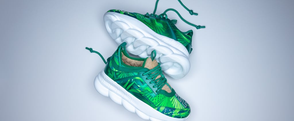 Jennifer Lopez Versace Dress Sneaker Collection
