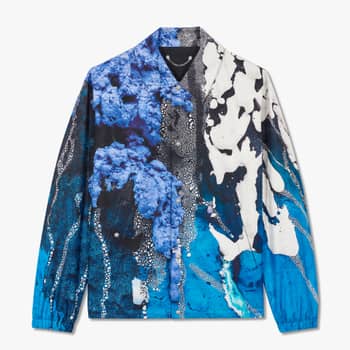 Zara Geometric Print Shirt, Nick Jonas Is the King of Abstract  Button-Downs in This Luxurious Silk Jacket