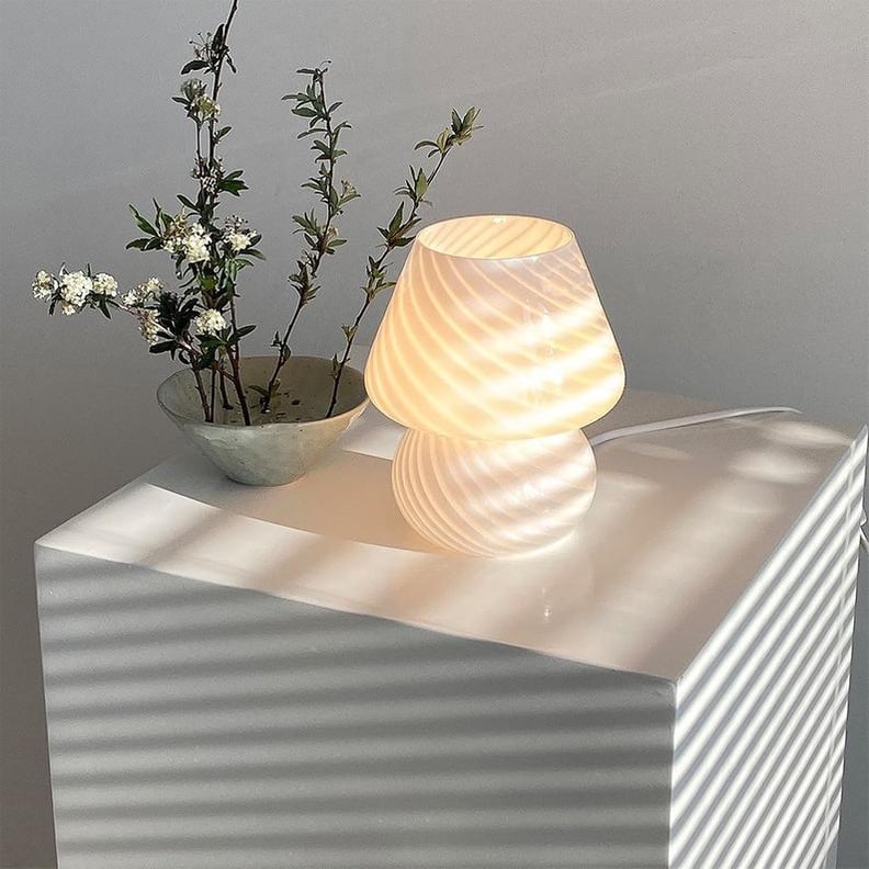 Striped Baby Mushroom Lamp Mushroom Table Lamp