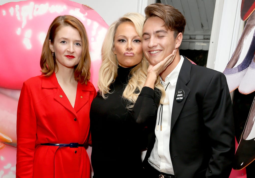 Pamela Anderson and Son Brandon December 2015