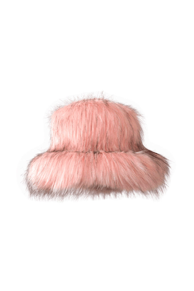 Tyler Lambert Pink Furry Bucket Hat