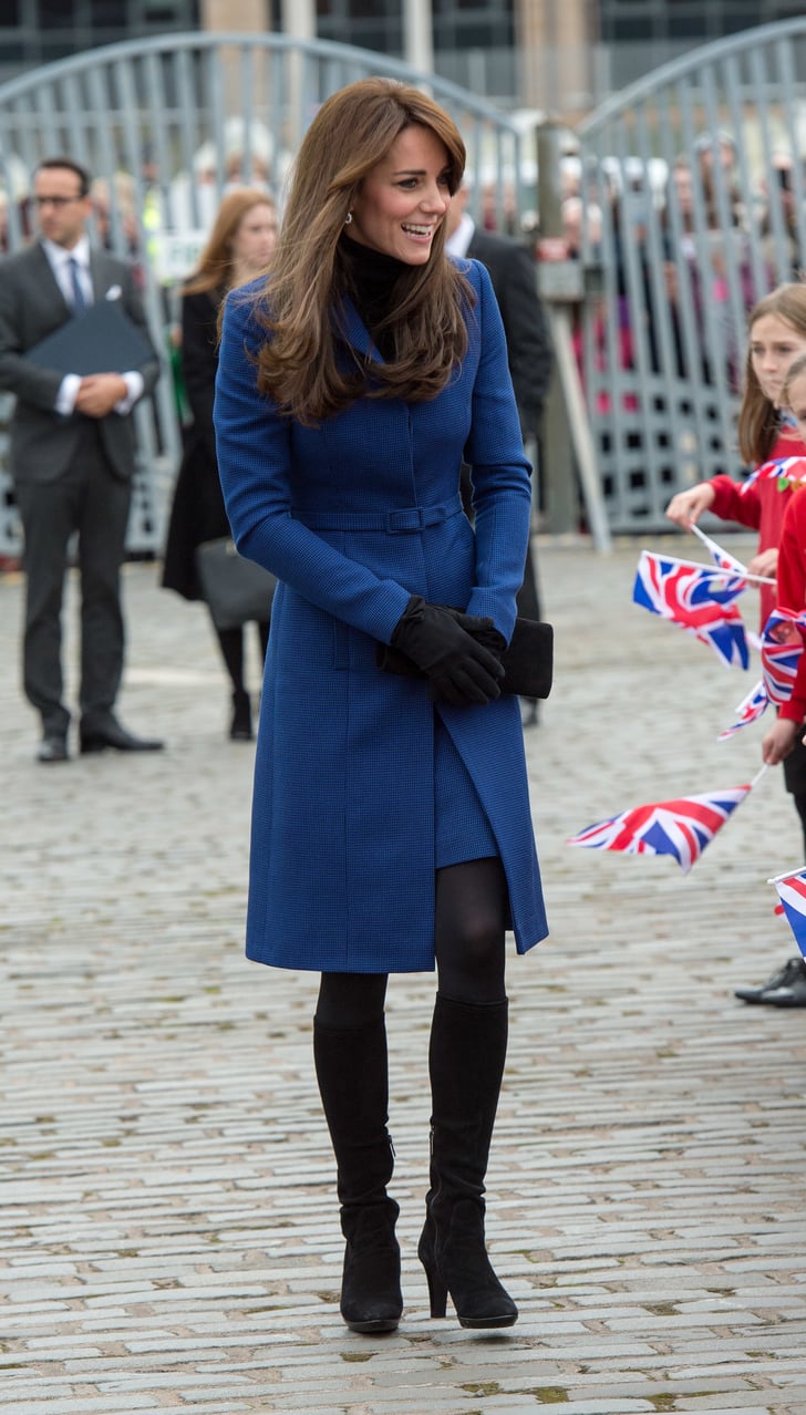 Blue With Black How Kate Middleton Works a Color Palette POPSUGAR