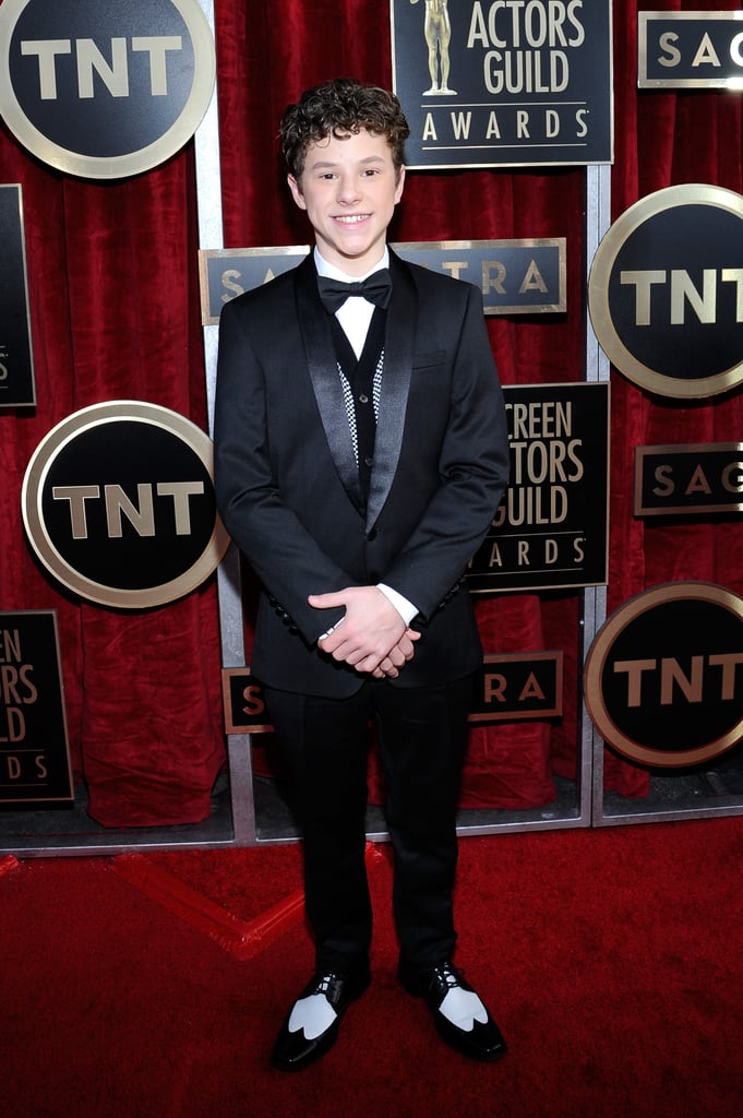 Nolan Gould posed in his bow tie.