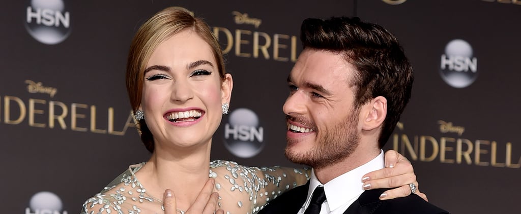 Lily James and Richard Madden at Cinderella Premiere Photos