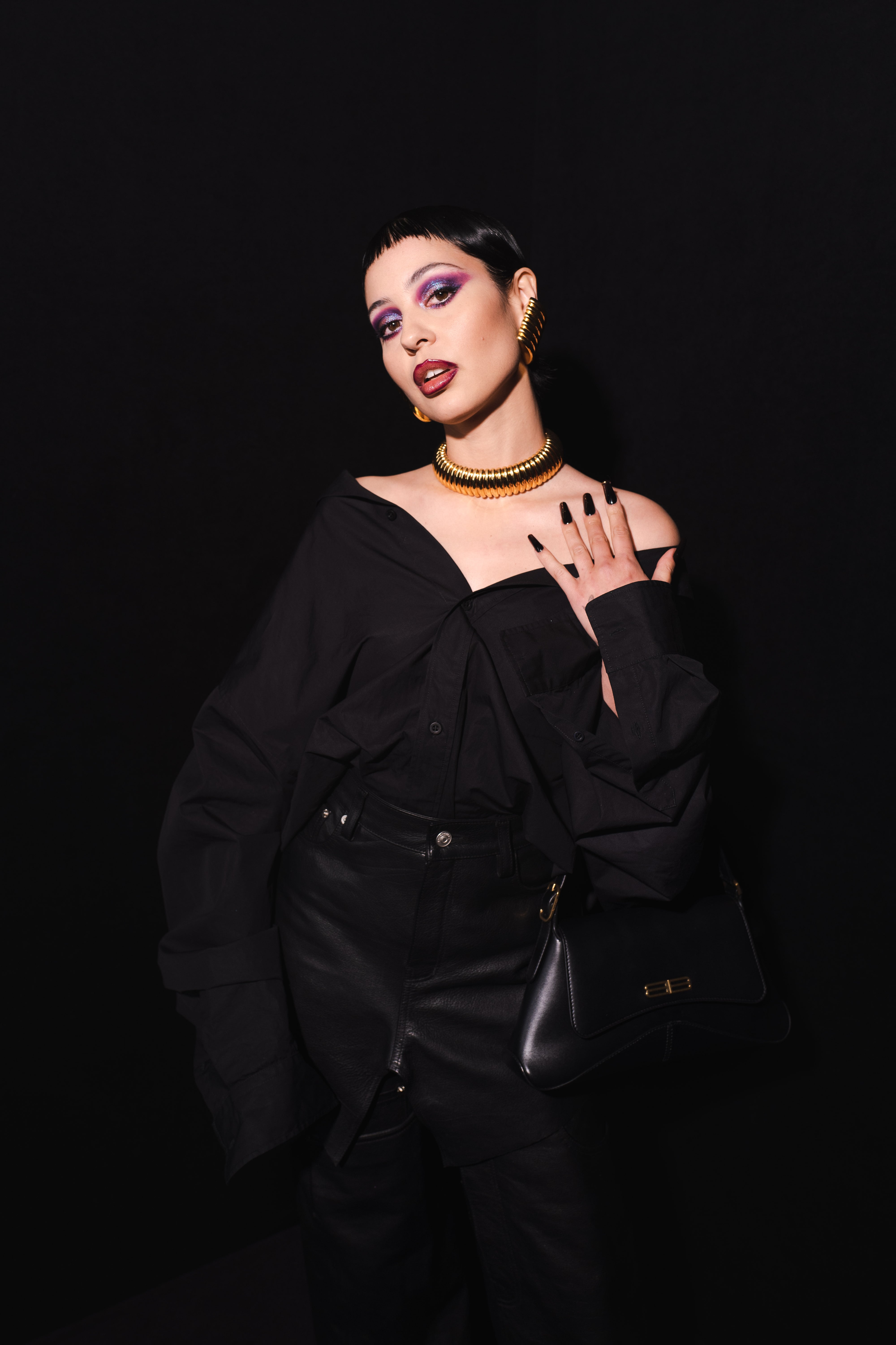 Alexa Demie Goes Dark in Bodycon Dress and Heels at Balenciaga Couture –  Footwear News