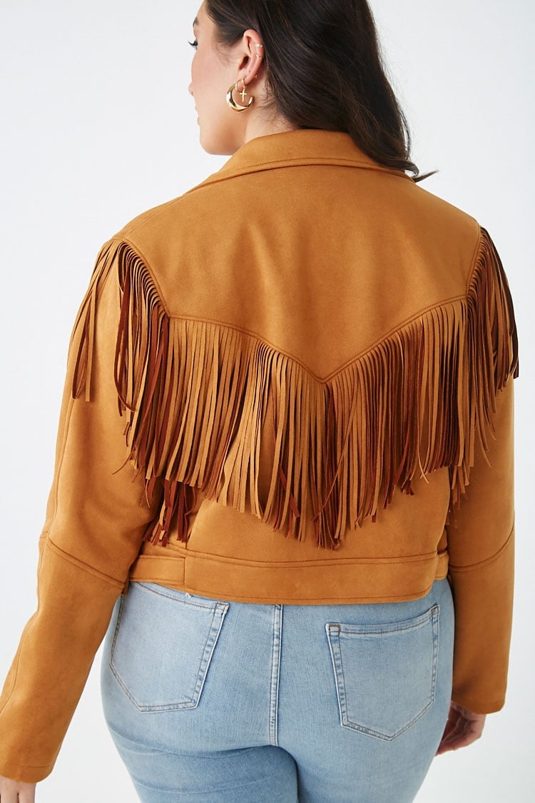 Forever 21 Faux Suede Fringe Jacket