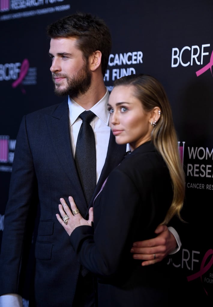 Miley Cyrus Liam Hemsworth at Cancer Research Fund Gala 2019