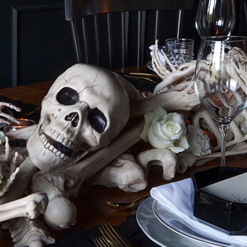 DIY Halloween Bone Table Runner