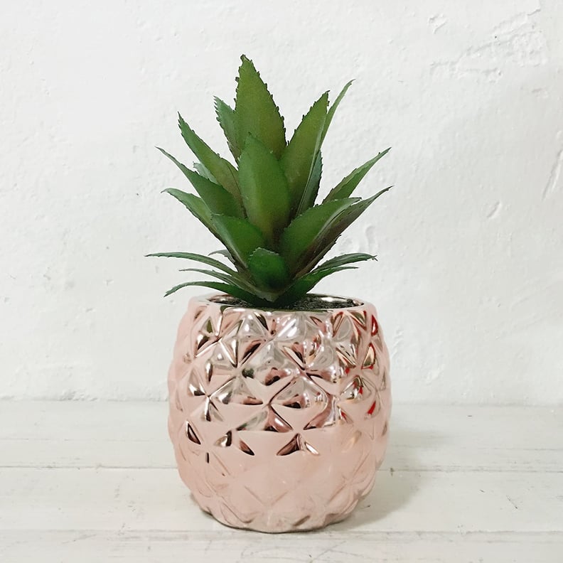 A Decorative Plant Piece: Pretty Home Porcelain Potted Artificial Succulent