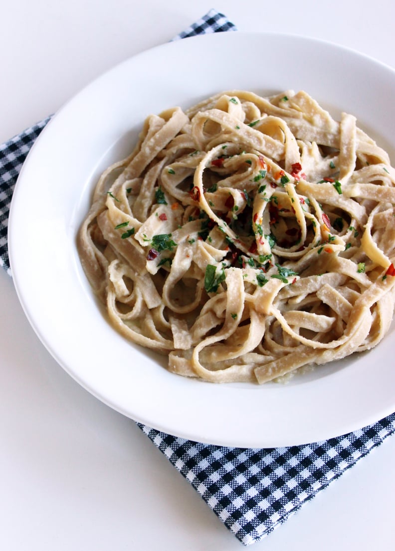 Entrée: Cauliflower Fettuccini Alfredo