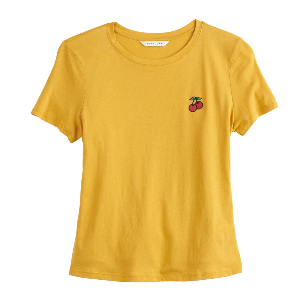 POPSUGAR Embroidered Boxy Tee