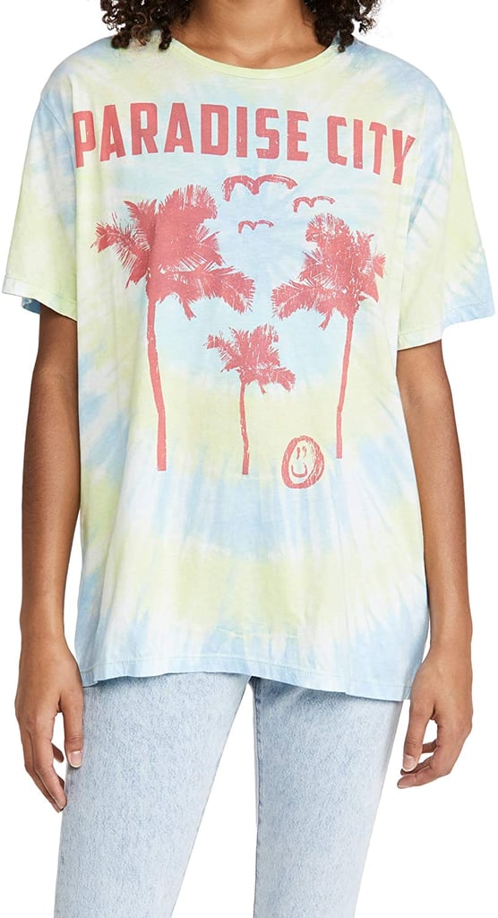 One Teaspoon Women's Paradise City Tie Dye Boyfriend Tee