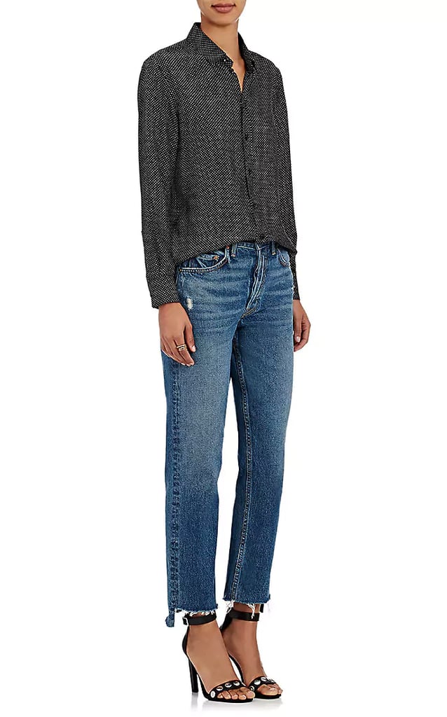 GRLFRND Women's Helena Straight Crop Jeans