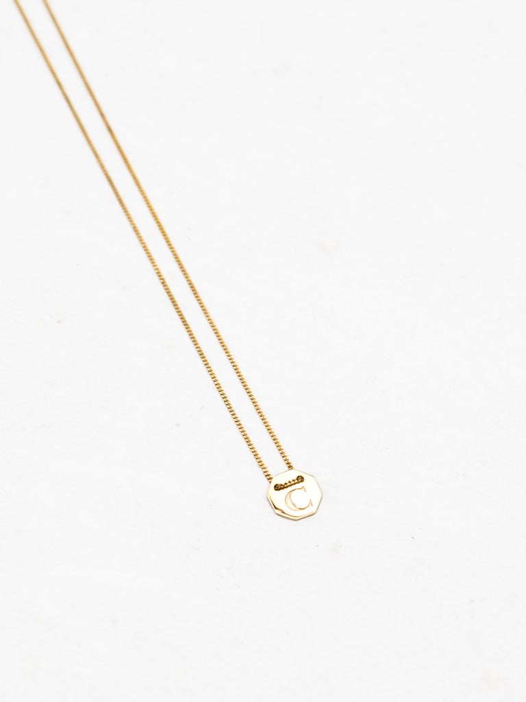 "You can never go wrong with personalized jewelry for Valentine's Day. I'm subtly dropping hints to my SO to pick up this gold letter necklace by Natasha Schweitzer ($359). It's handmade in Australia and as delicate as can be." — ML