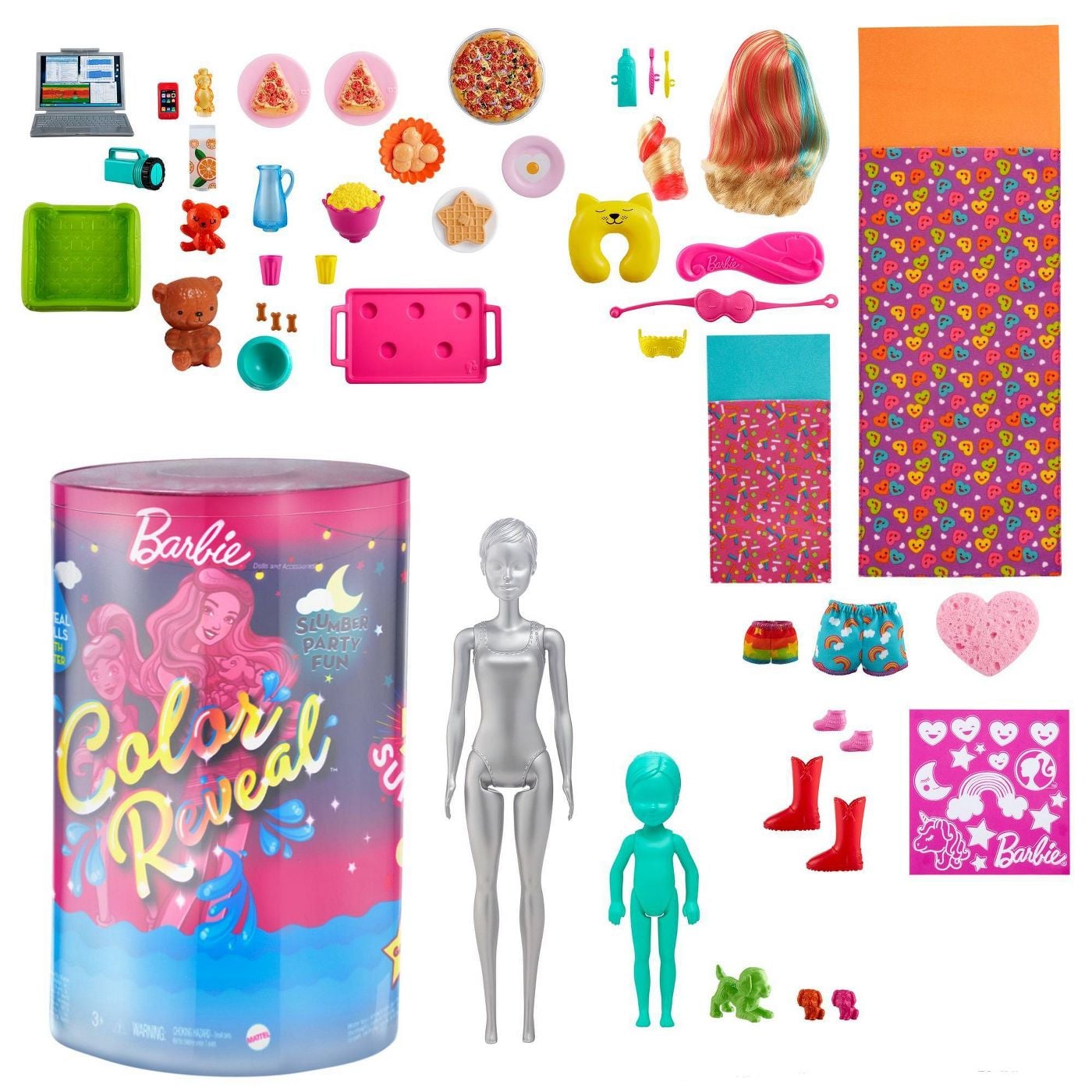 Barbie Colour Reveal Slumber Party Fun Set The Hottest New Toys