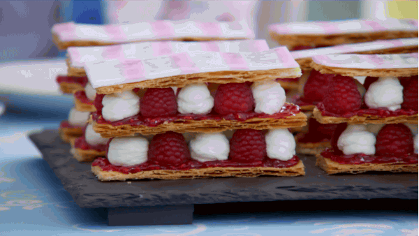 These perfectly uniformed mille-feuilles.