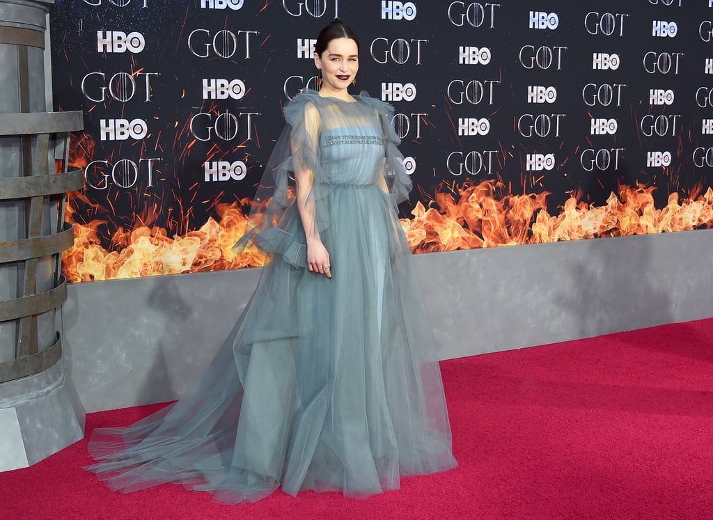 Emilia Clarke Valentino Gown Game of Thrones Premiere