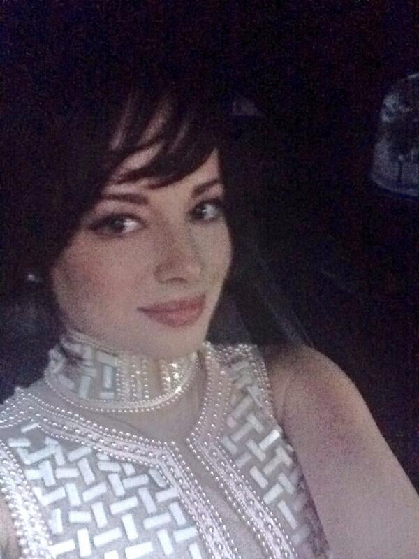 Awkward's Ashley Rickards took a sparkly snap in her car.
Source: Twitter user AshleyRickards