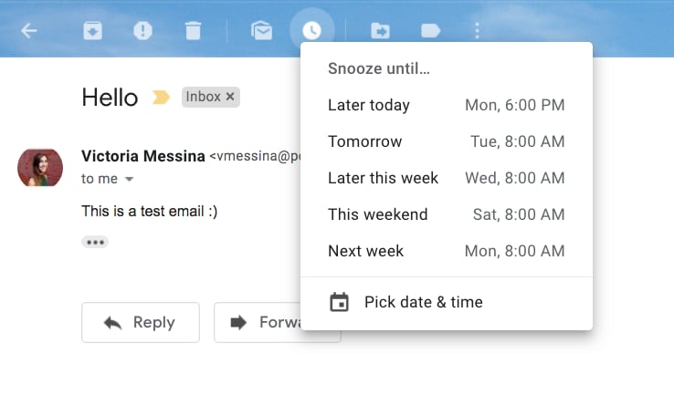 outlook for mac snooze emails