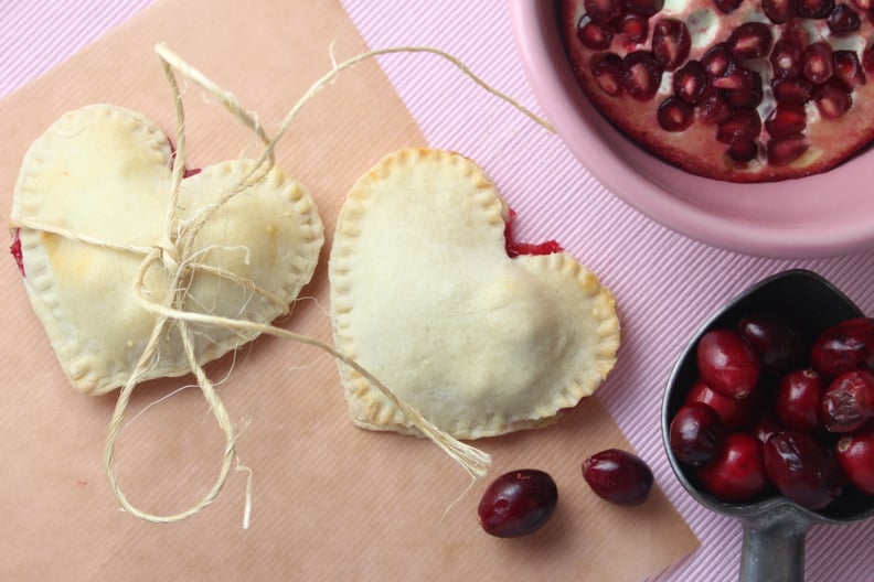 Heart-Shaped Cranberry Pomegranate Mini Pies