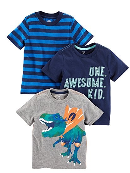 Simple Joys by Carter's Baby Boys' Toddler 3-Pack Graphic Tees