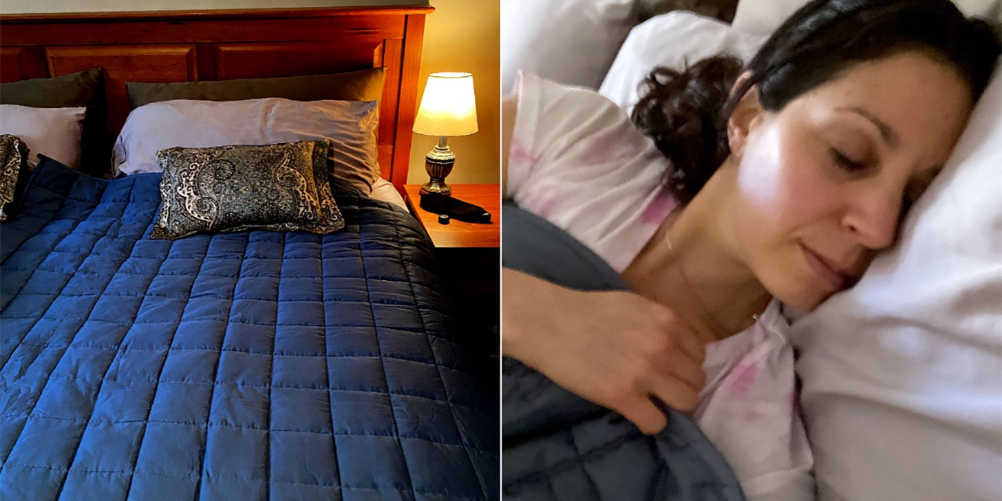 Will Sleeping With a Weighted Blanket Improve Sleep? POPSUGAR Fitness