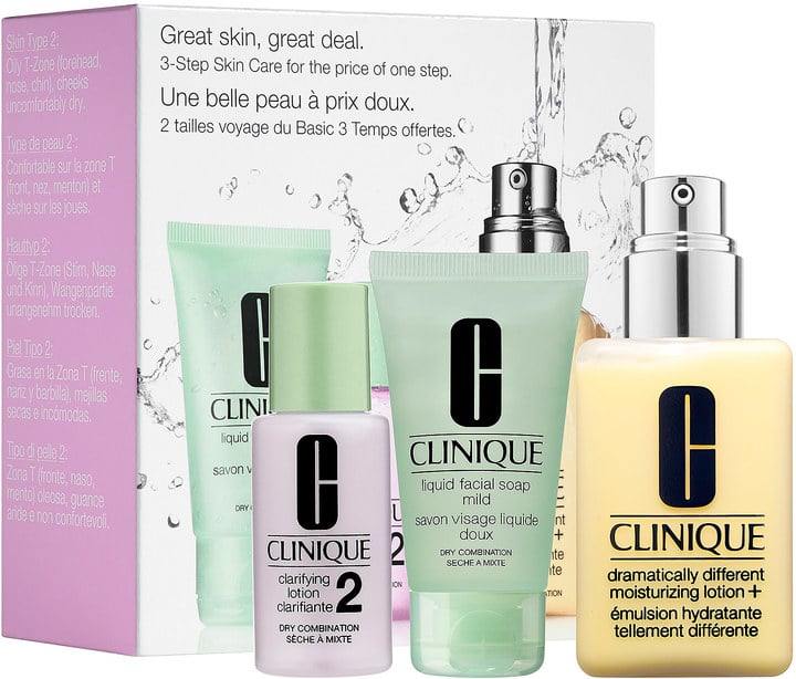 Clinique Great Skin, Great Deal Set For Dry Combination Skin