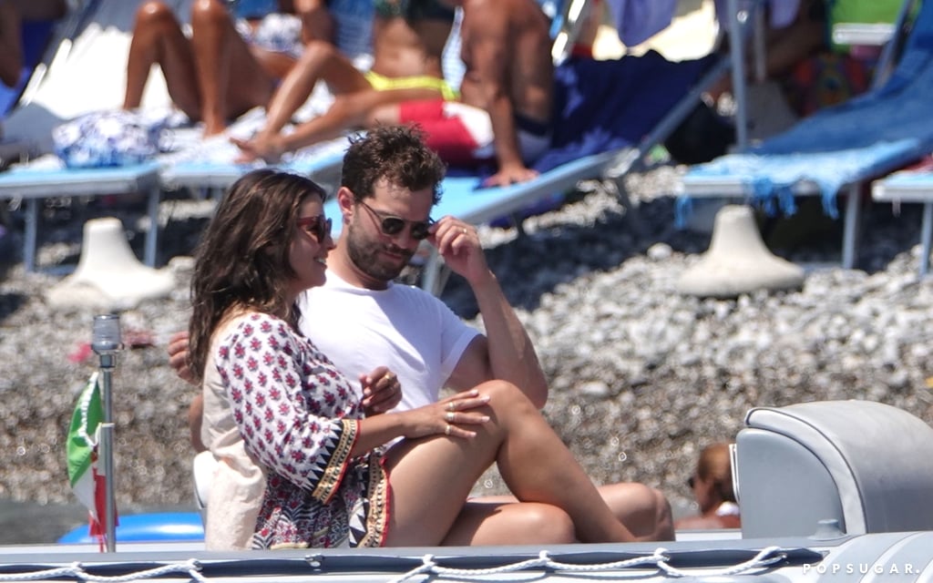 Jamie Dornan and Amelia Warner in Italy August 2018