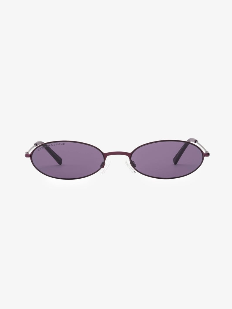 Kim Kardashian/Carolina Lemke Sand Glasses in Metallic Purple