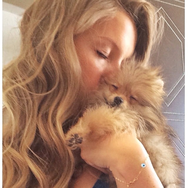 Gisele Bündchen showed off her sister's tiny new puppy.
Source: Instagram user giseleofficial