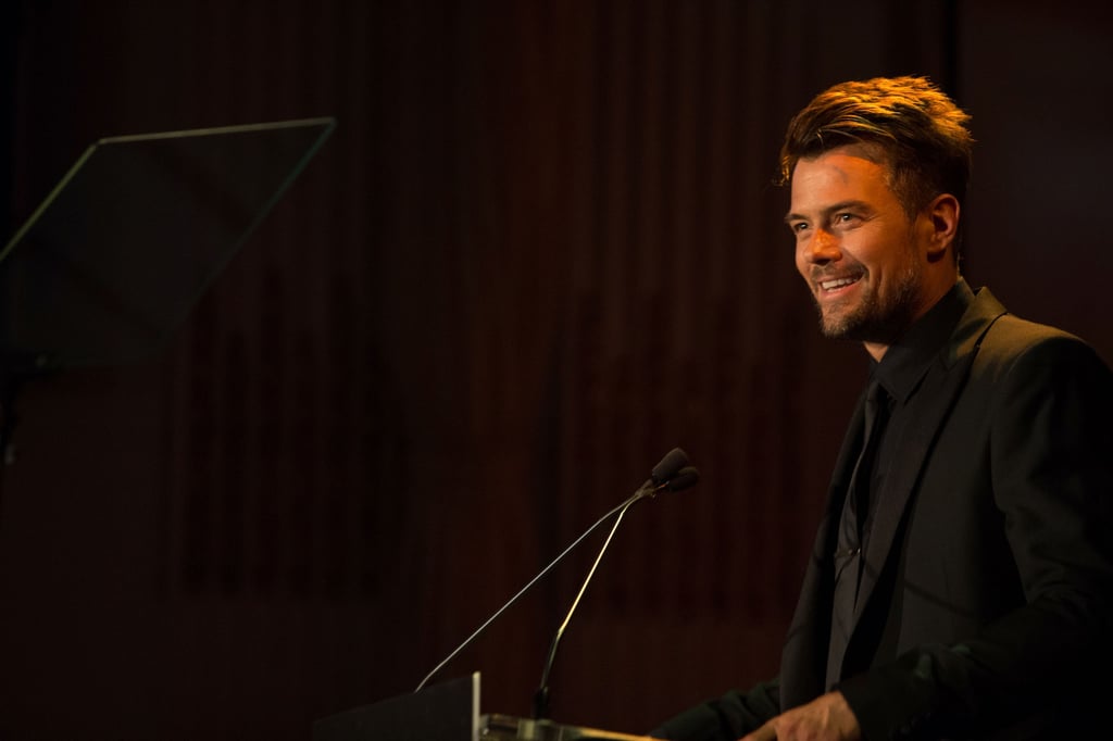 Josh Duhamel hit the stage during the amfAR Inspiration Gala in June 2014.
