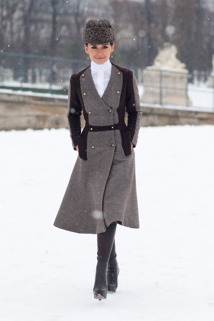 Miroslava Duma channeled Doctor Zhivago in a military coat and fur ...