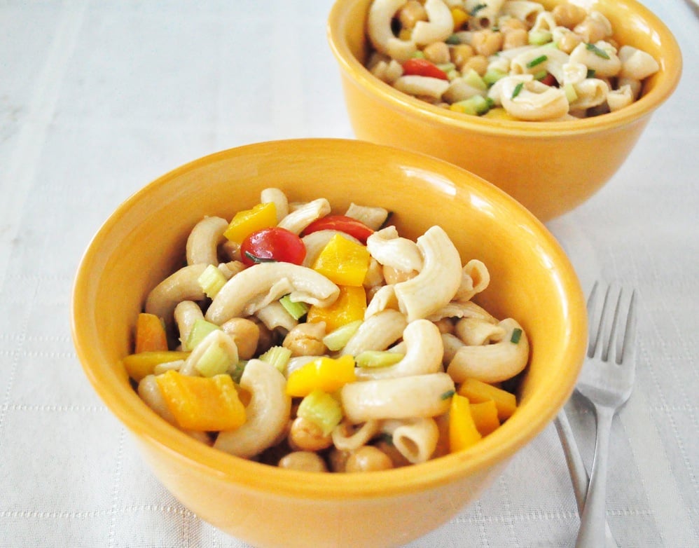 Macaroni Salad With Chickpeas