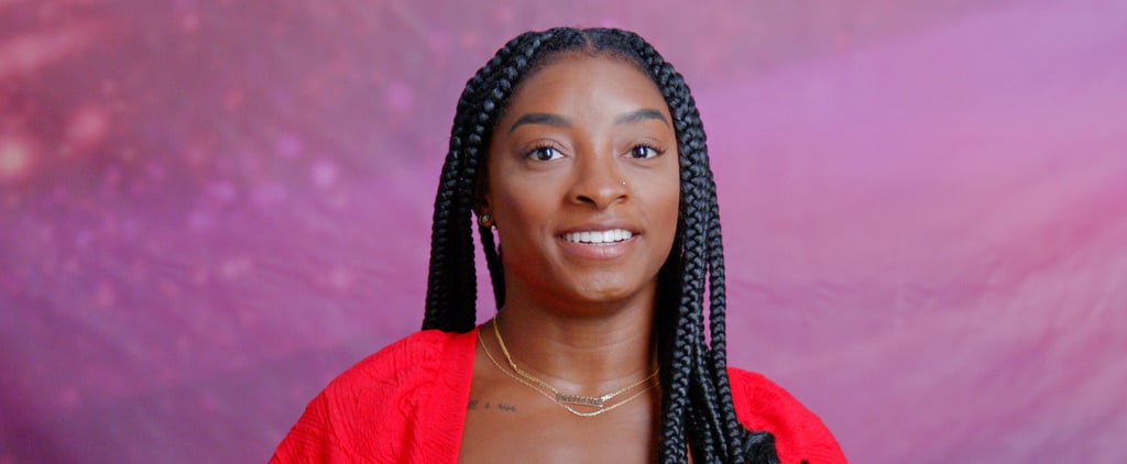 Simone Biles Welcomes Football Season in a Black Onesie and White Shirt