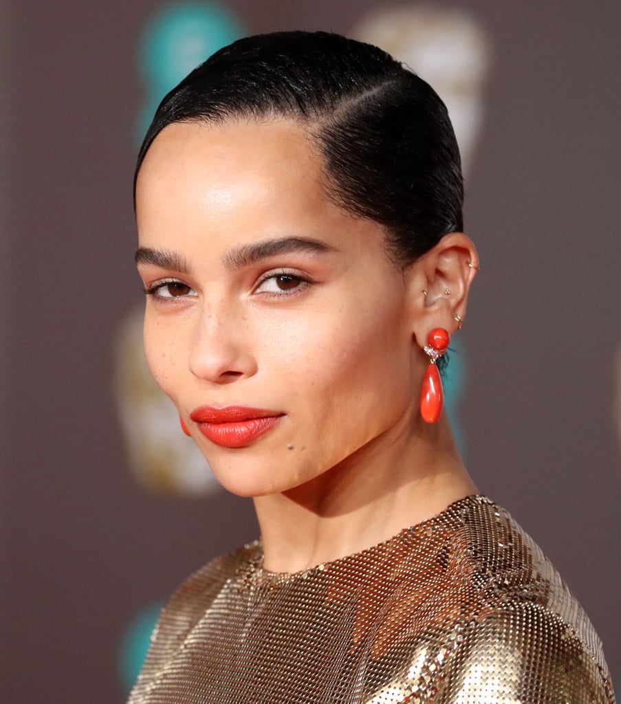 Zoe Kravitz S Coral Lipstick At The 2020 Bafta Awards Bafta