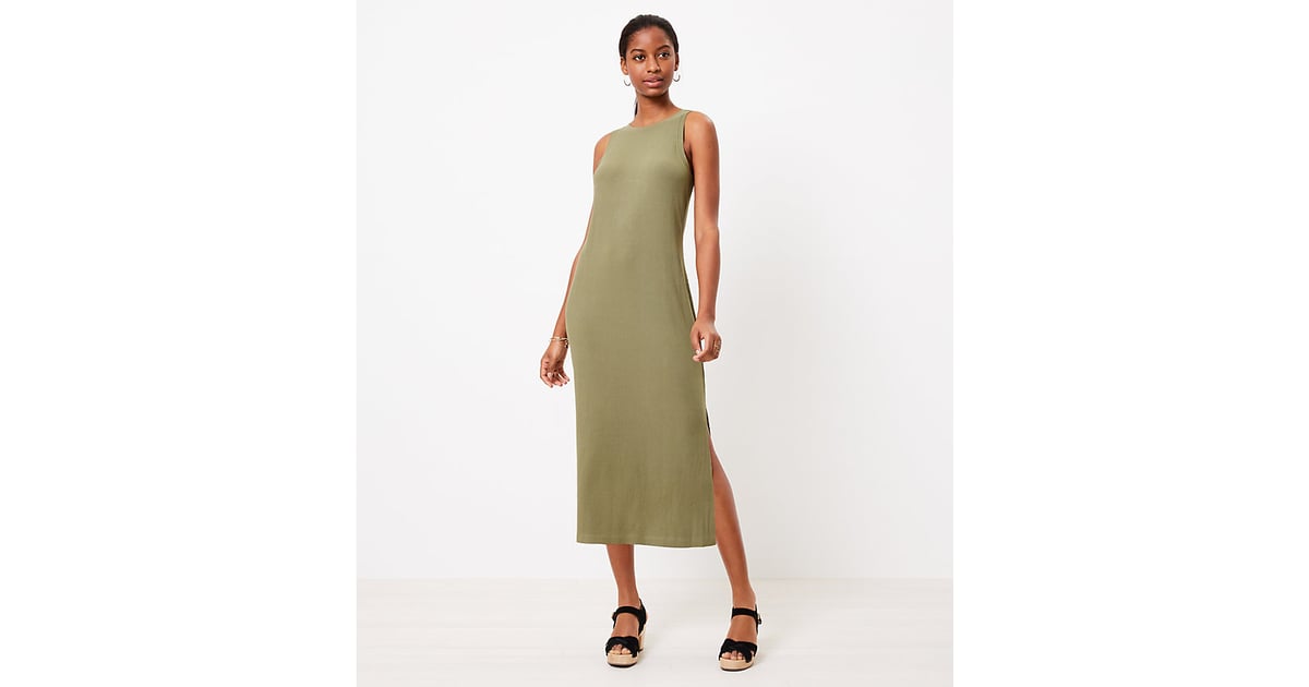 Loft Beach Ribbed Midi Dress | Best Spring Clothes From Loft and Lou ...