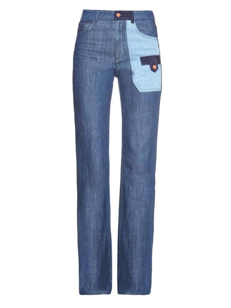 See by Chloé Patchwork Denim Wide-Leg Jeans ($291)