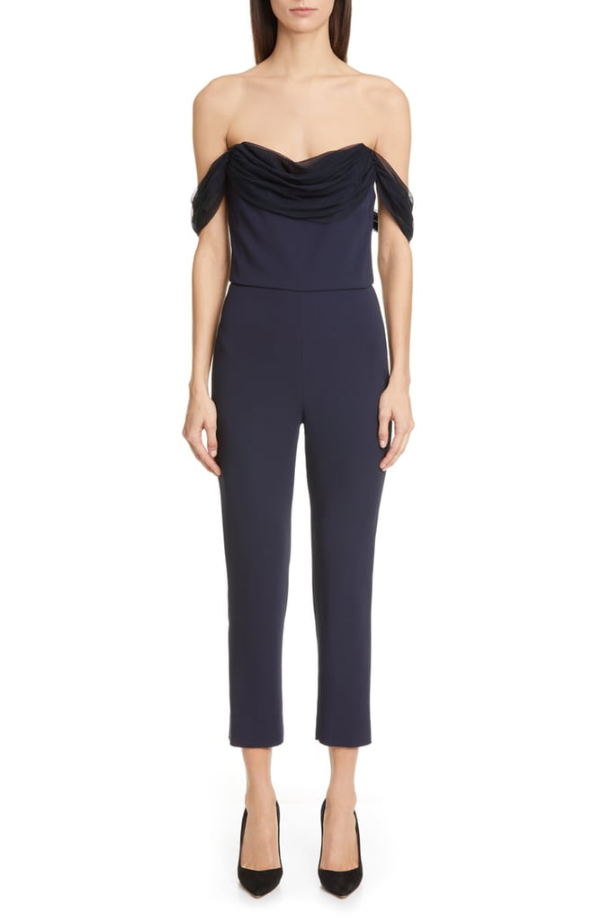 Cushnie Strapless Skinny Crop Jumpsuit