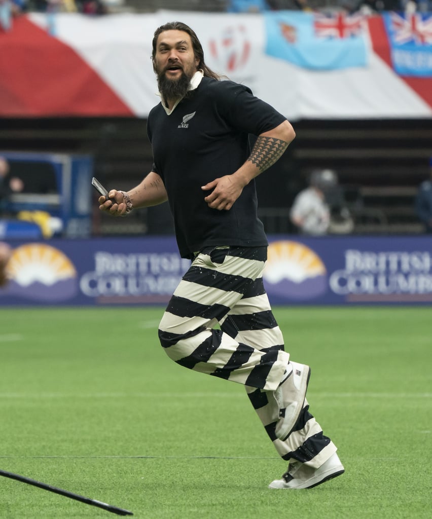 Jason Momoa at Rugby Match in Canada March 2019