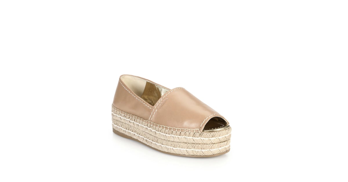 prada leather platform espadrilles