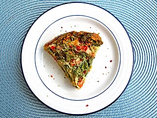 Mexican Crustless Chickpea Quiche