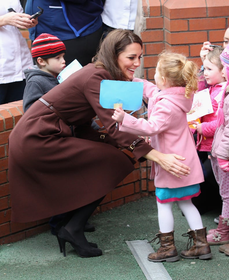 When She Looked So Excited About This Little Girl's Hug