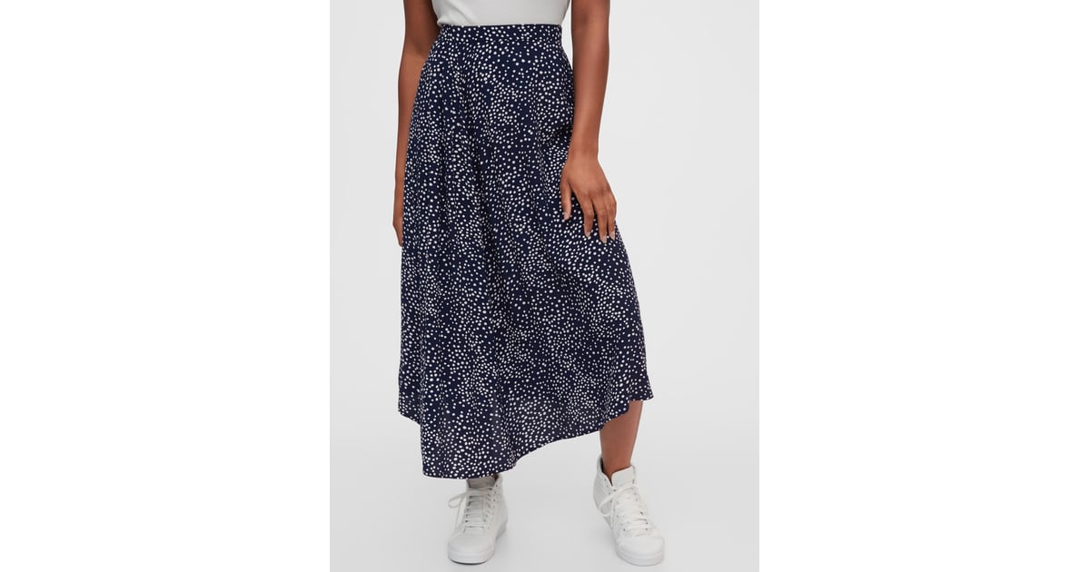 Gap Dipped Hem Midi Skirt Gap Winter Sale 2021 POPSUGAR Fashion UK