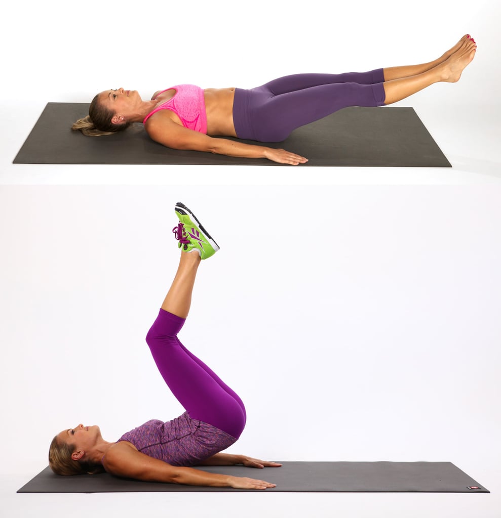 Arms and Abs Workout: Hip Raise With Leg Extension