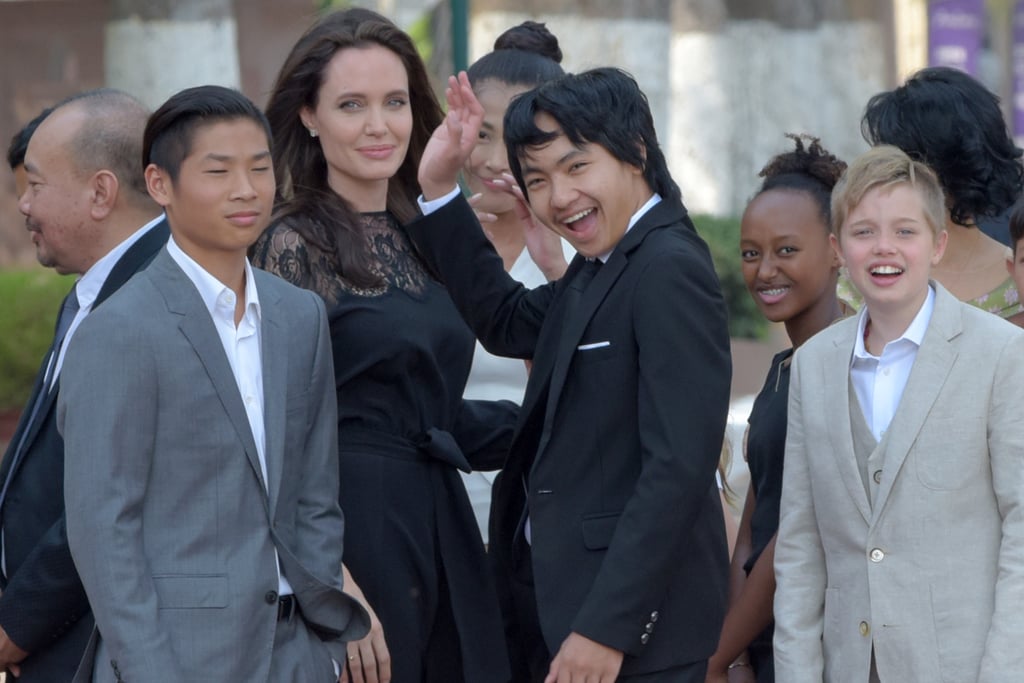 Angelina Jolie and Her Kids at Movie Premiere in Cambodia