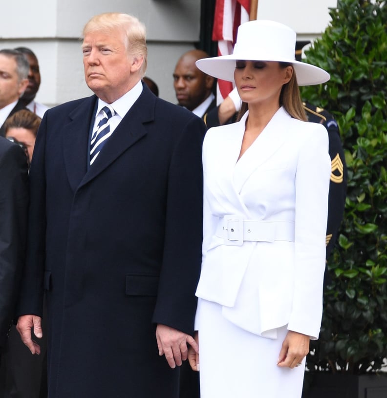 An Up-Close Look at the Moment Trump Wiggled His Way Into Melania's Hand